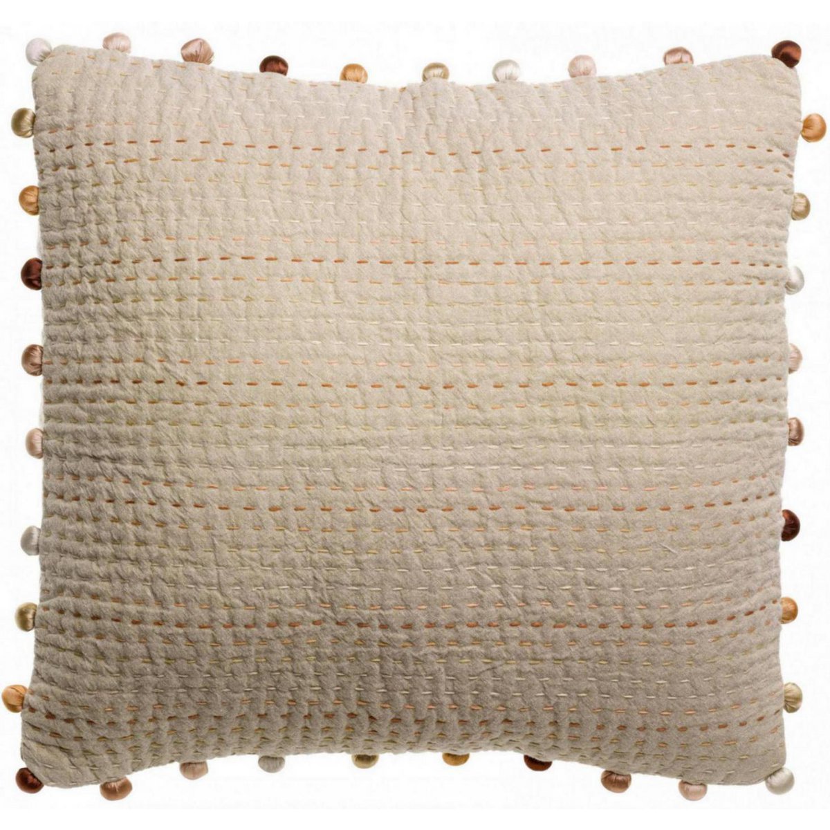 VIVARAISE - Coussin Gastounet Sienne uni 45 x 45