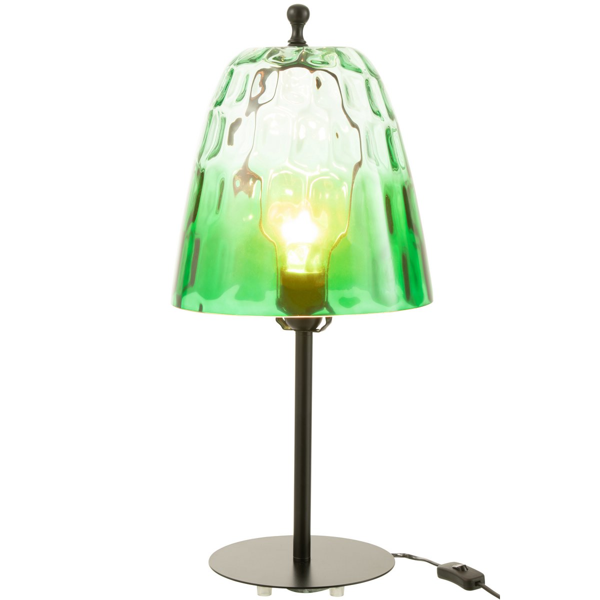 J-Line - Lampe de table Océane - Verre - Vert