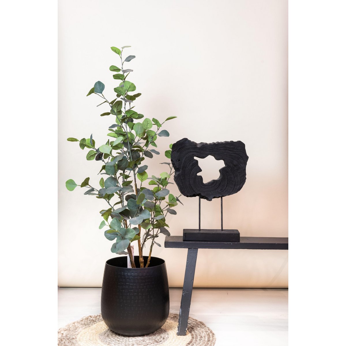 Green BoutiQ - Kunstplant - Eucalyptus - Blauwe Gomboom  - 120 cm