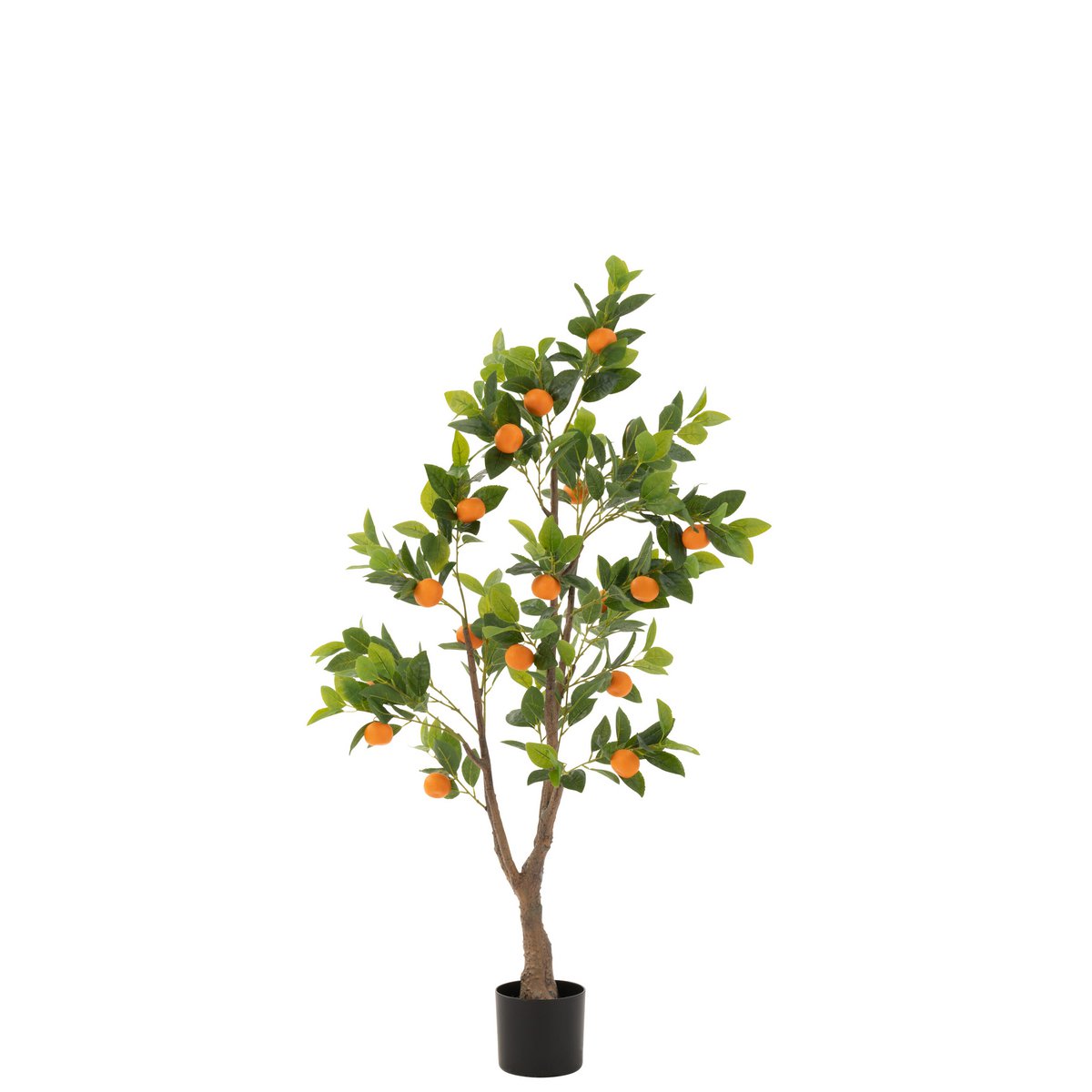 J-Line - Oranger en Pot - Plastique - Orange/Vert - Grand