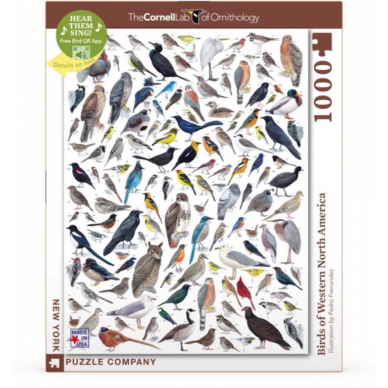 New York Puzzle Company - Puzzle 'Oiseaux d'Amérique occidentale' (1000 pièces)