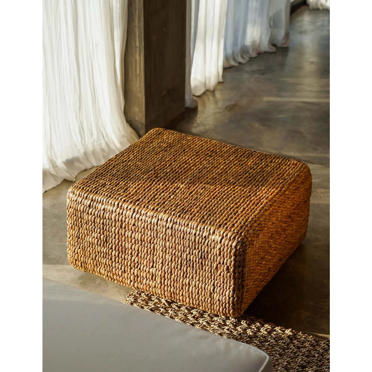 Bazar Bizar - Pouf 'Hyacinthe' (Naturel, M)