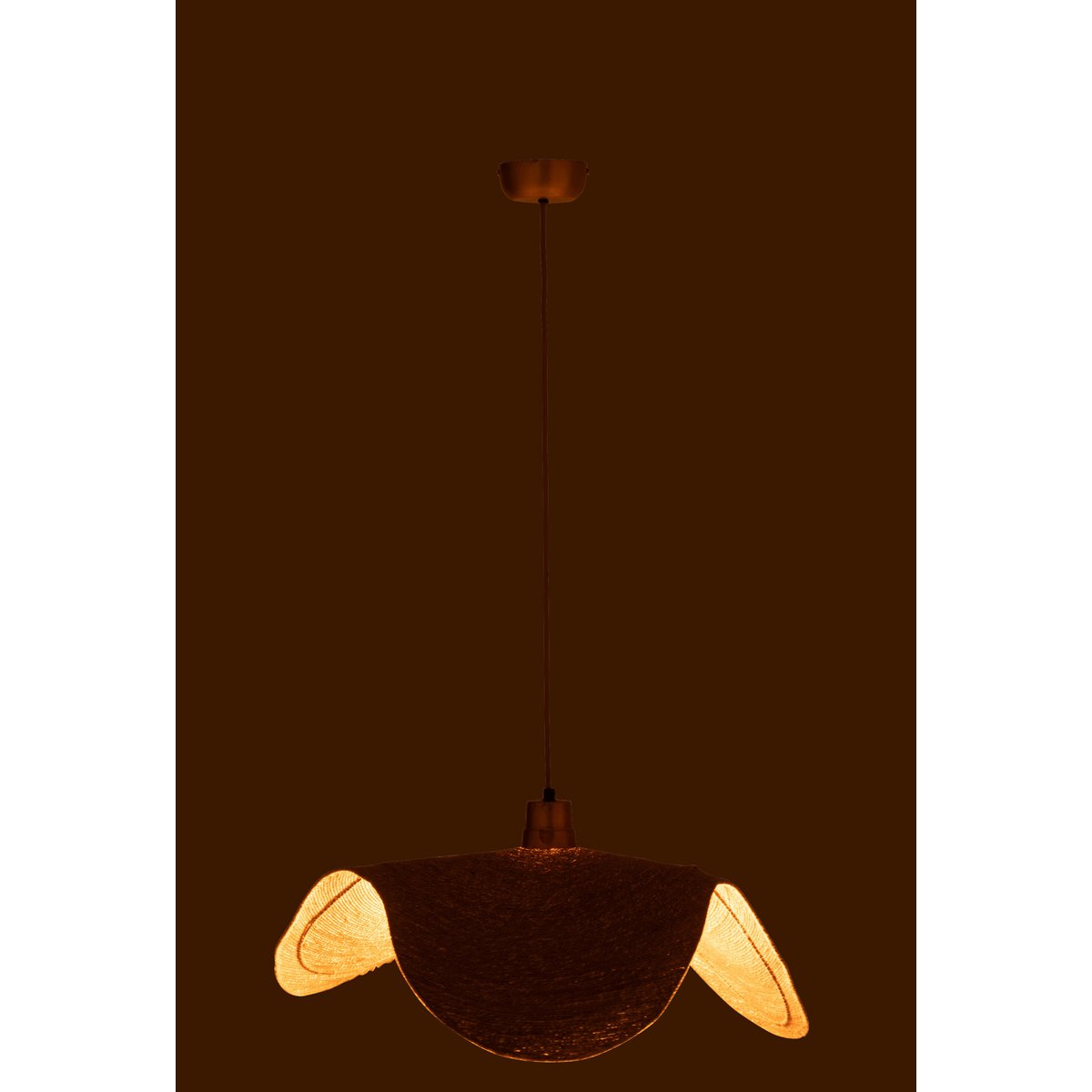 J-Line - Hangende Lamp Moon - Jute - Naturel - Medium