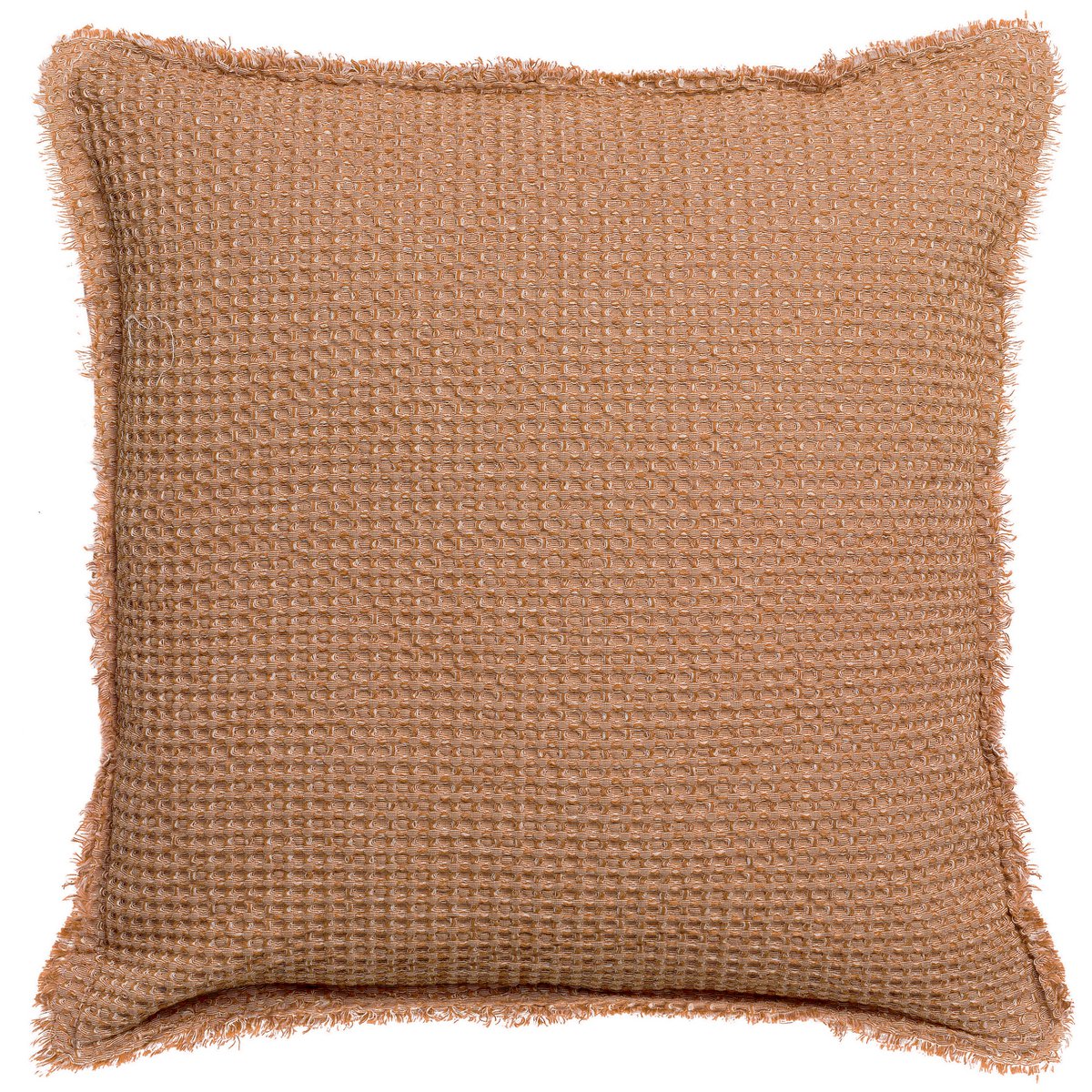 VIVARAISE - Coussin délavé Maia Chambray Bronze 45 x 45