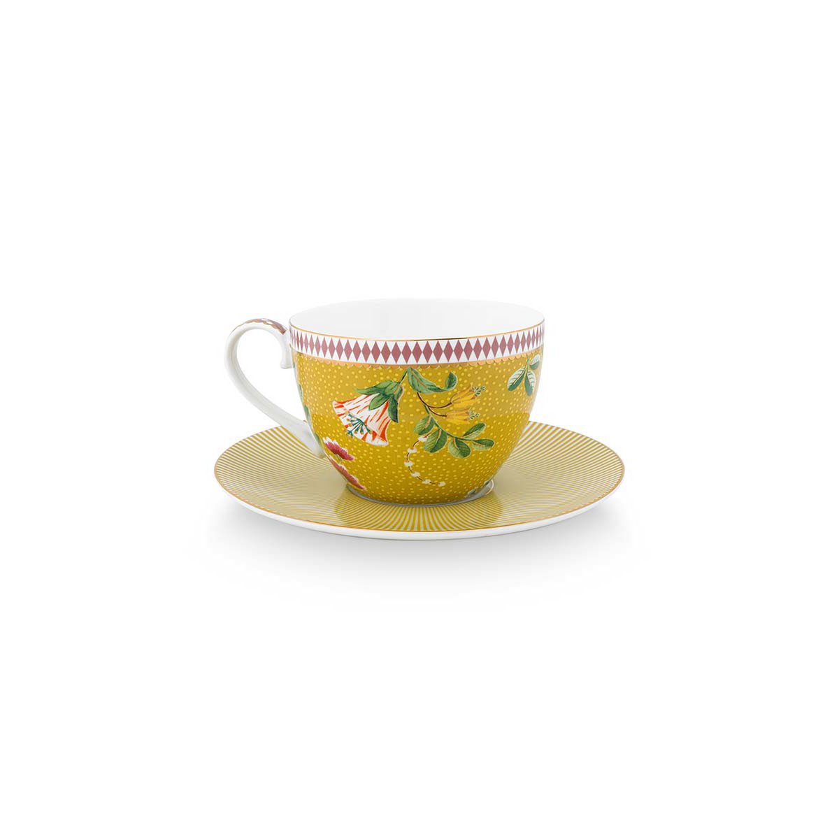 Pip Studio - Set/2 Cups & Saucers La Majorelle Yellow 280ml