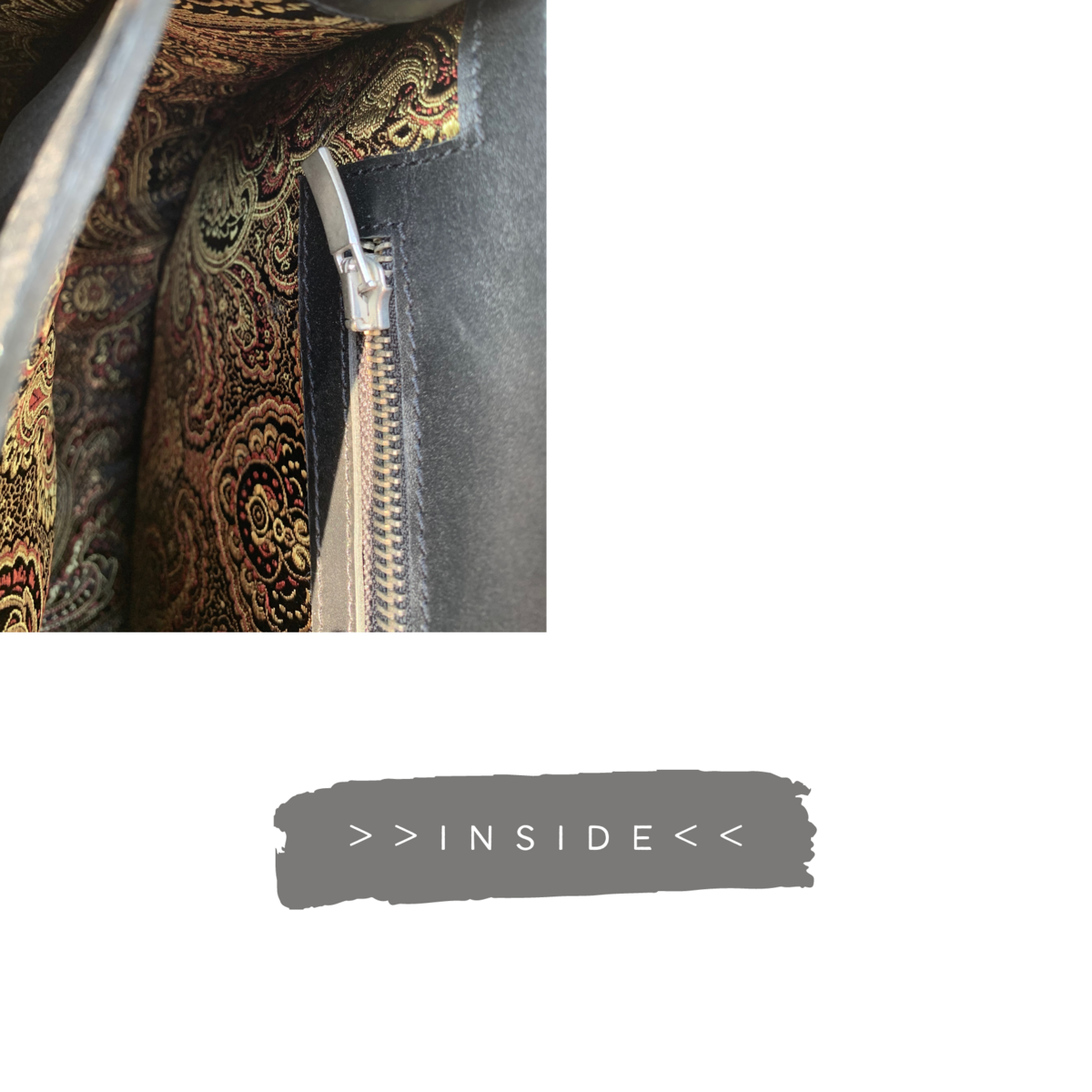 green-goose - Gissy Kurk en Leer Handtas XL - Zwart