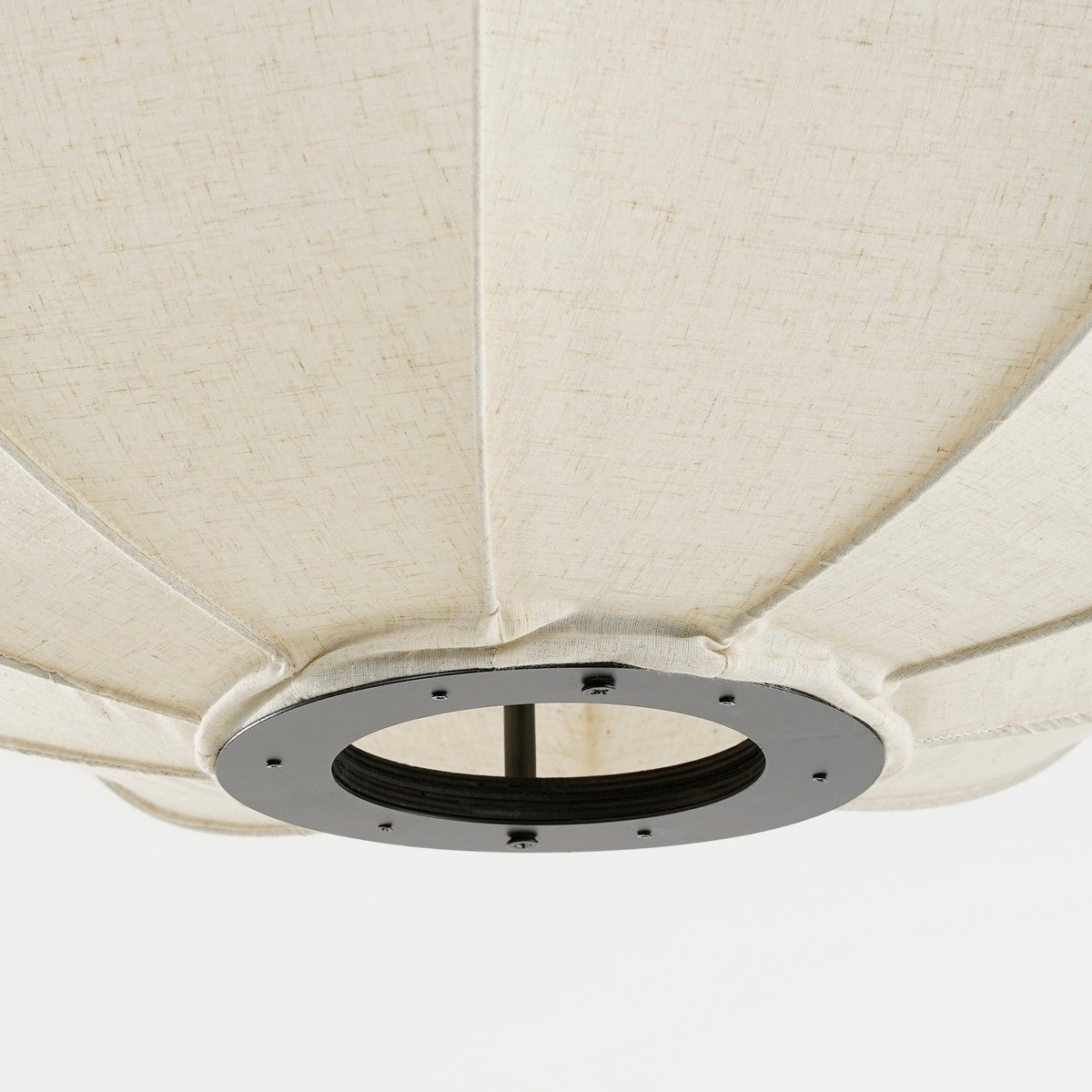 Mica Decorations - Lampe à Suspension Pego - H94 x Ø83 cm - Lin - Blanc Cassé