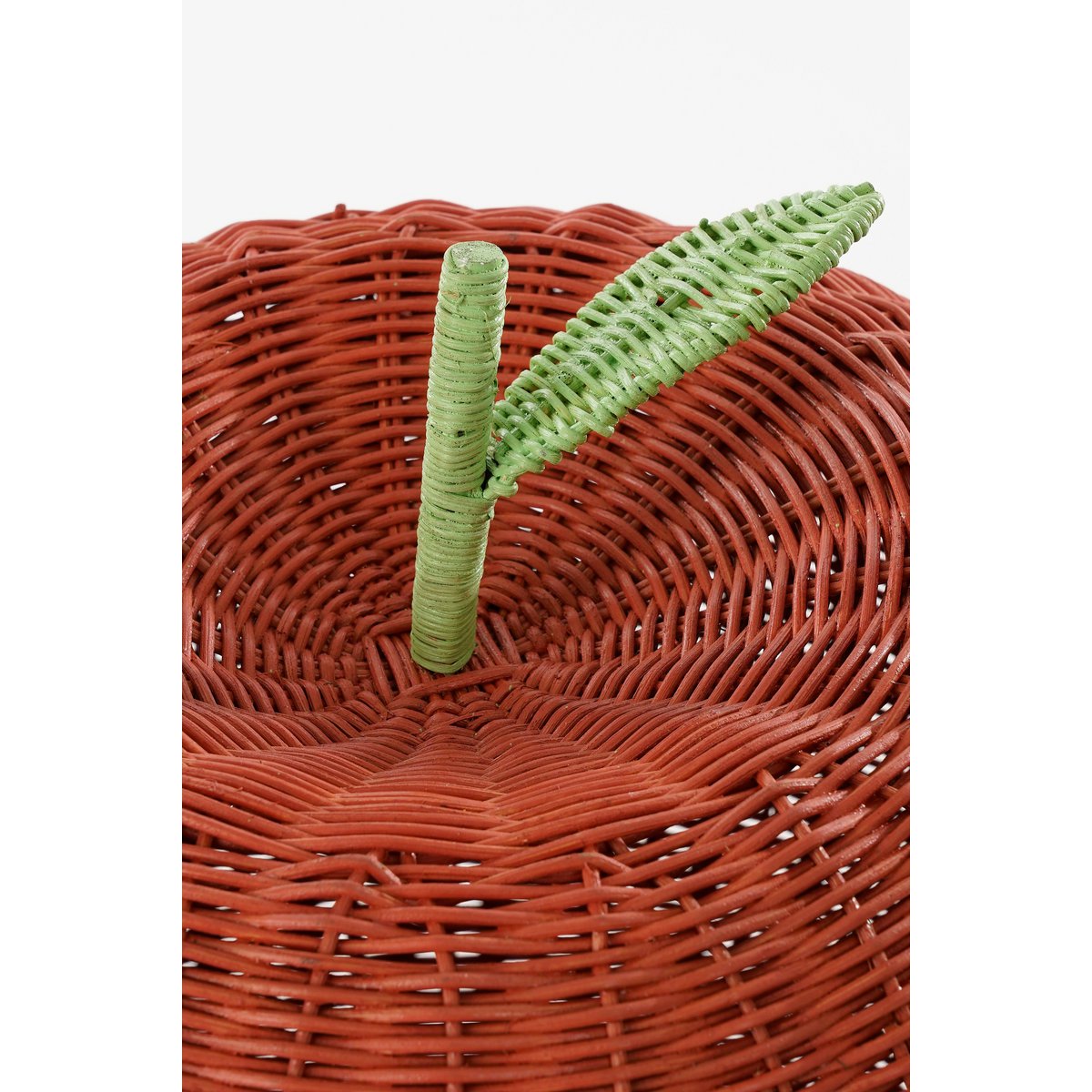 Mica Decorations – Aufbewahrungskorb mit Deckel – 2er-Set – H48 x Ø30 cm – Rattan – Rot