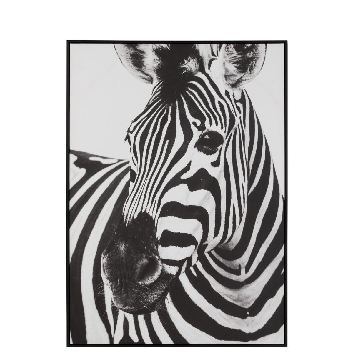 J-Line - Wanddekoration Zebra Canvas Schwarz/Weiß