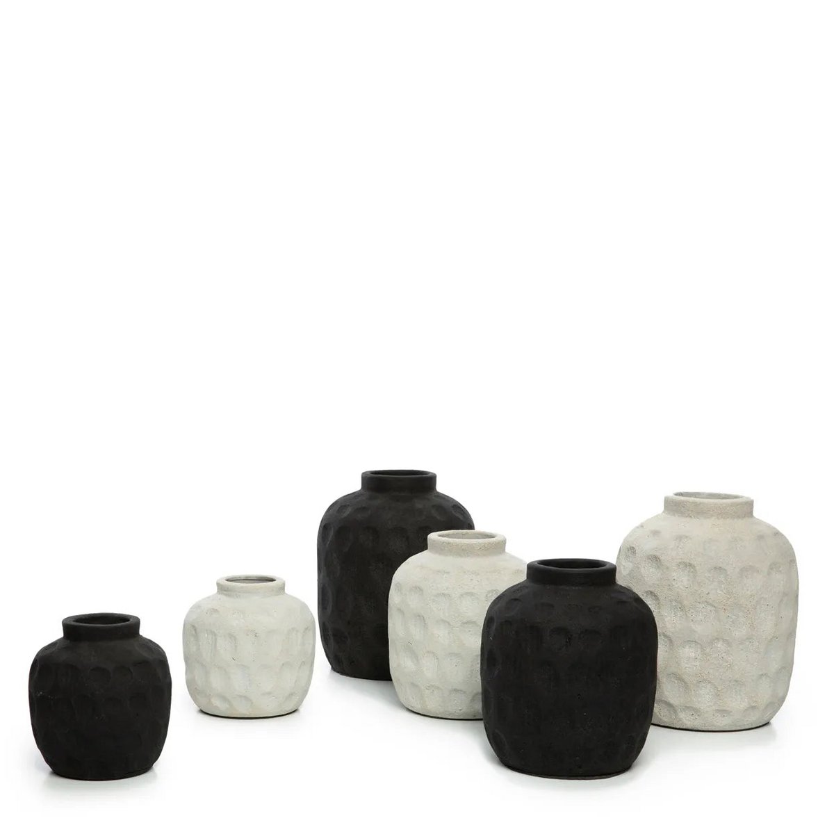 Bazar Bizar - Vase 'Trendy' (Noir, L)