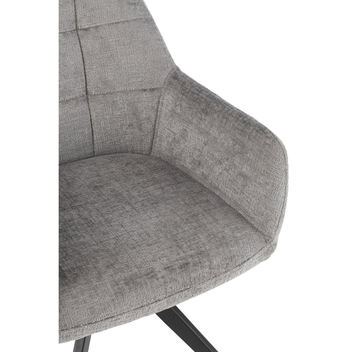 J-Line - Chaise Louna Fer/Acrylique Gris