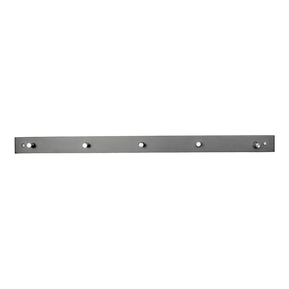 House Nordic - Padova Coat Rack - Garderobenständer in Schwarz mit 5 Metallhaken