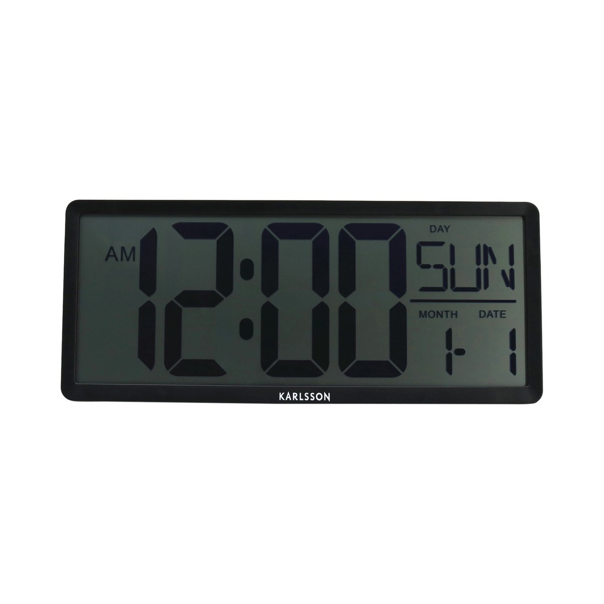 Karlsson - Horloge murale/de table Rétro LCD - KA6020BK