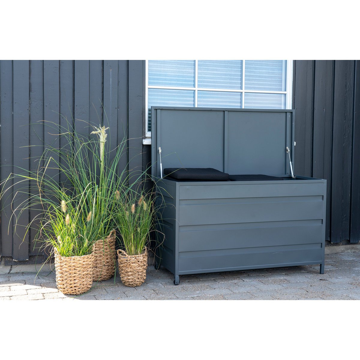 House Nordic - Hue Planter - Pflanzgefäß, Seegras, rund, natur, 3er-Set