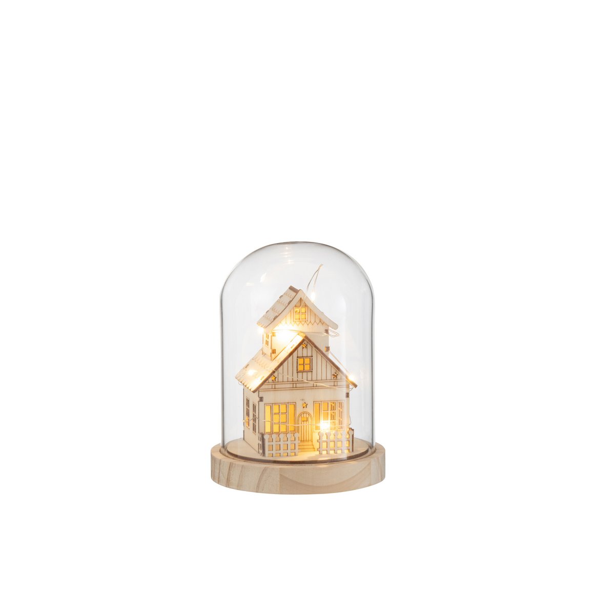 J-Line - Stolp 'Winterhuis' (LED, Naturel)