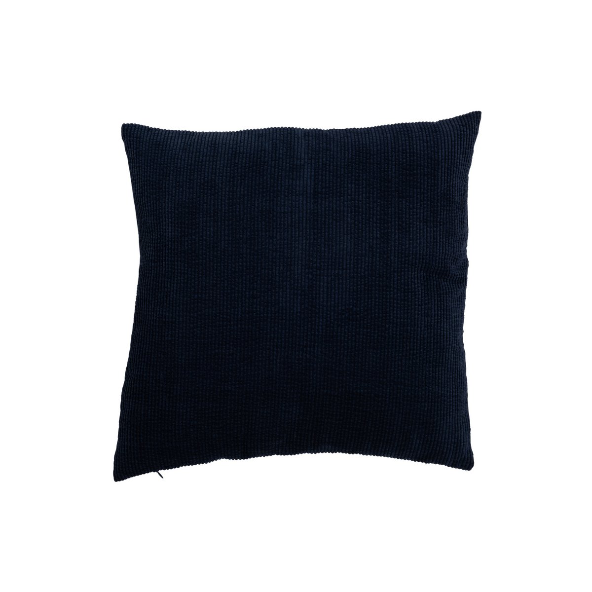 J-Line - Coussin Rib Square Velvet - Velours - Bleu