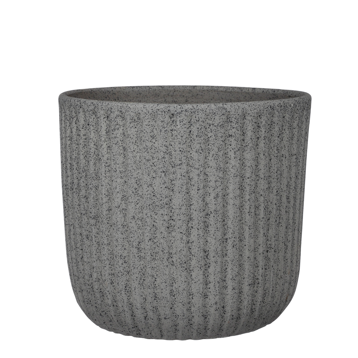 Mica Decorations - Pot de Fleur Dante - H24 x Ø27 cm - Gris Foncé