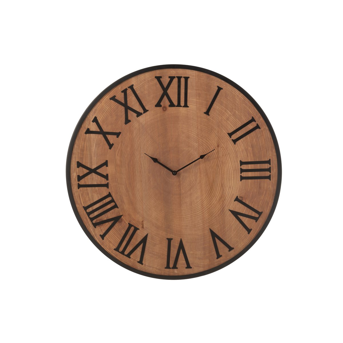 J-Line - Horloge Murale Nue MDF/Fer Naturel Grande