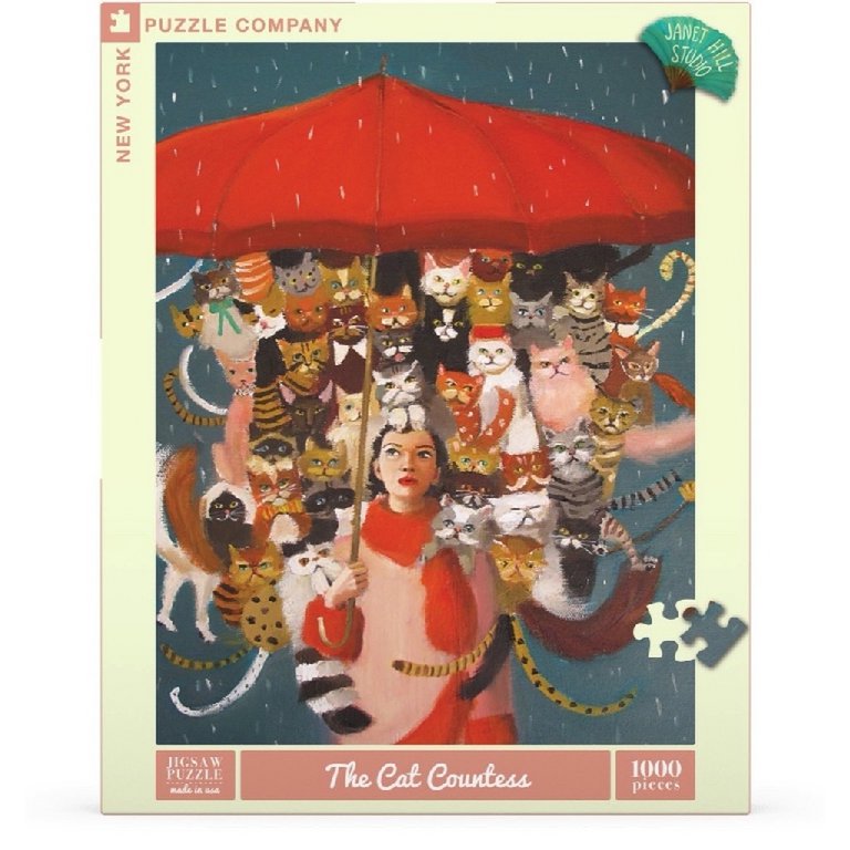 New York Puzzle Company - Puzzle 'La Comtesse aux Chats' (1000 pièces)