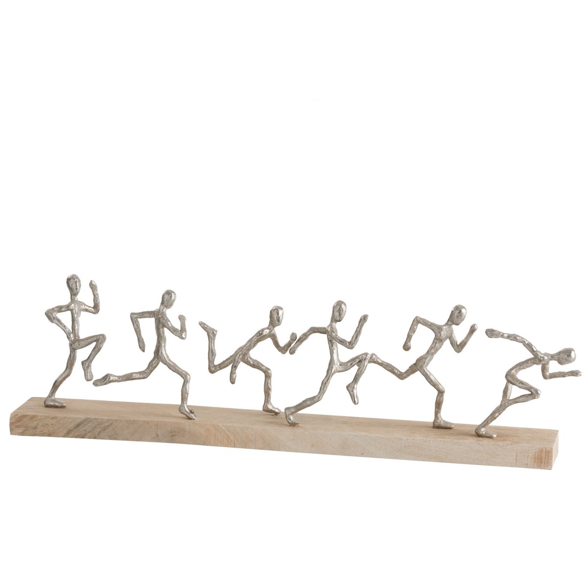 J-Line – Figure 6 Runners Aluminium/Holz Silber/Natur