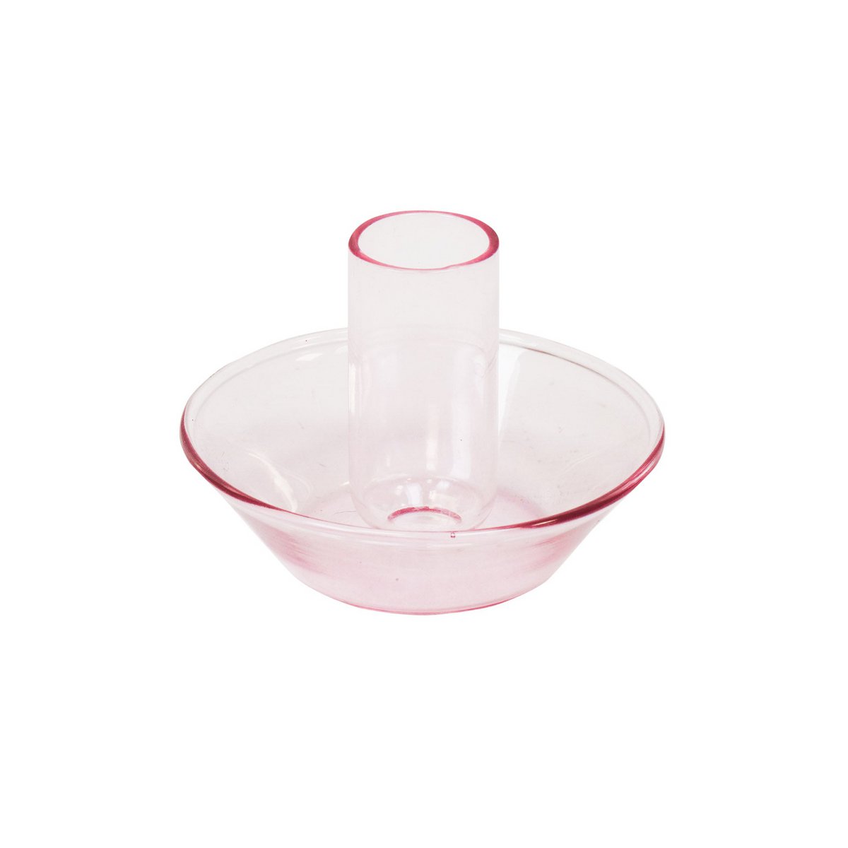 Housevitamin - Kaarsenhouder 'Glas' (9.5cm, Roze)