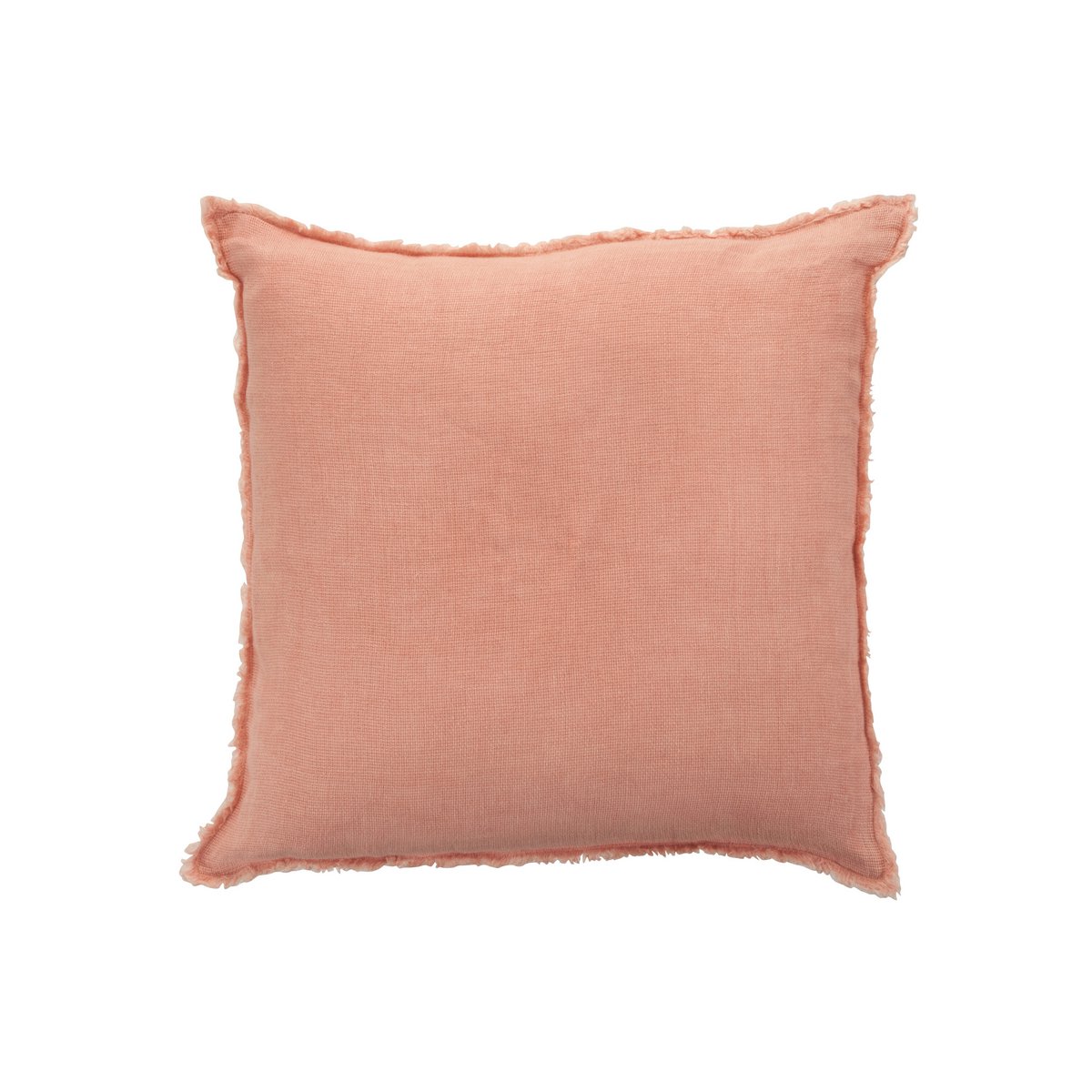 J-Line - Coussin Stonewashed - Lin - Abricot