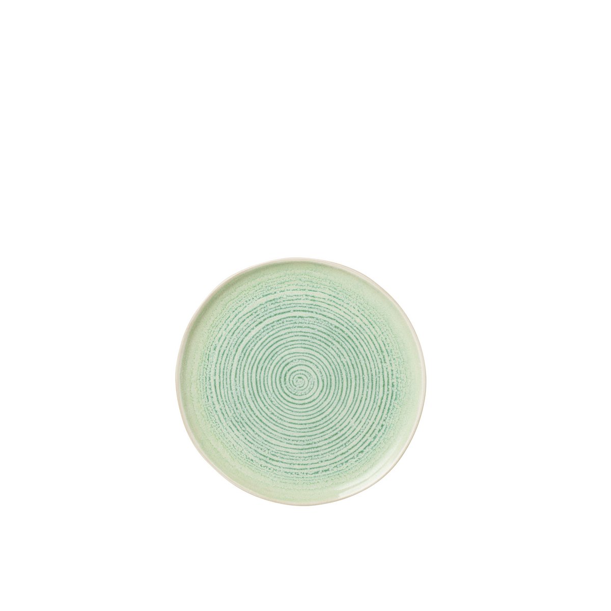 J-Line - Assiette Lara - Porcelaine - Vert - Petit