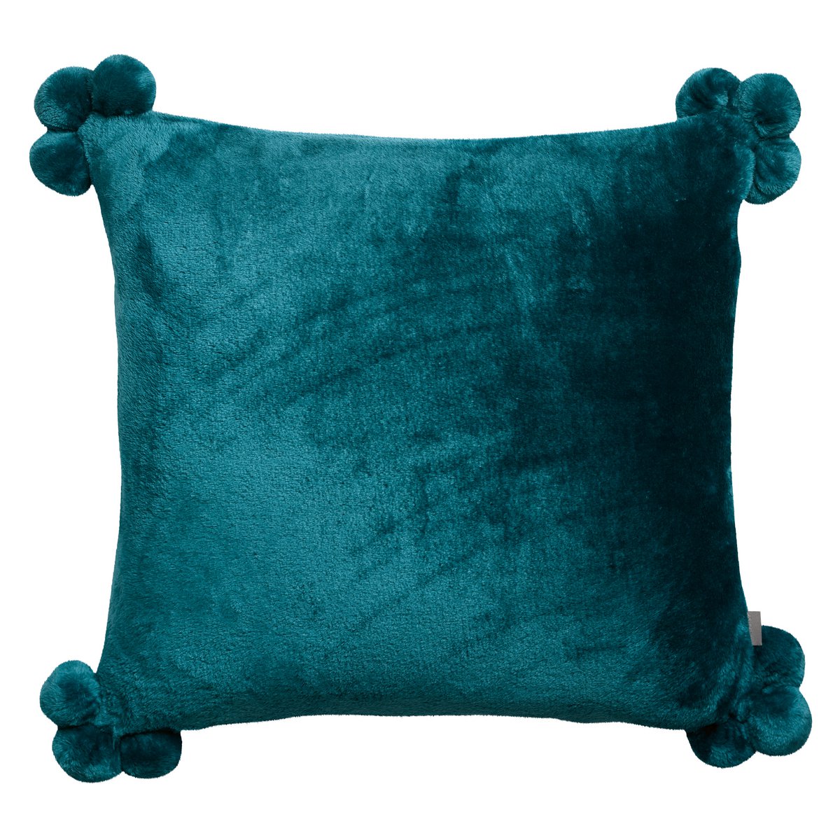 VIVARAISE - Coussin Tendre Paon pompons 45 x 45