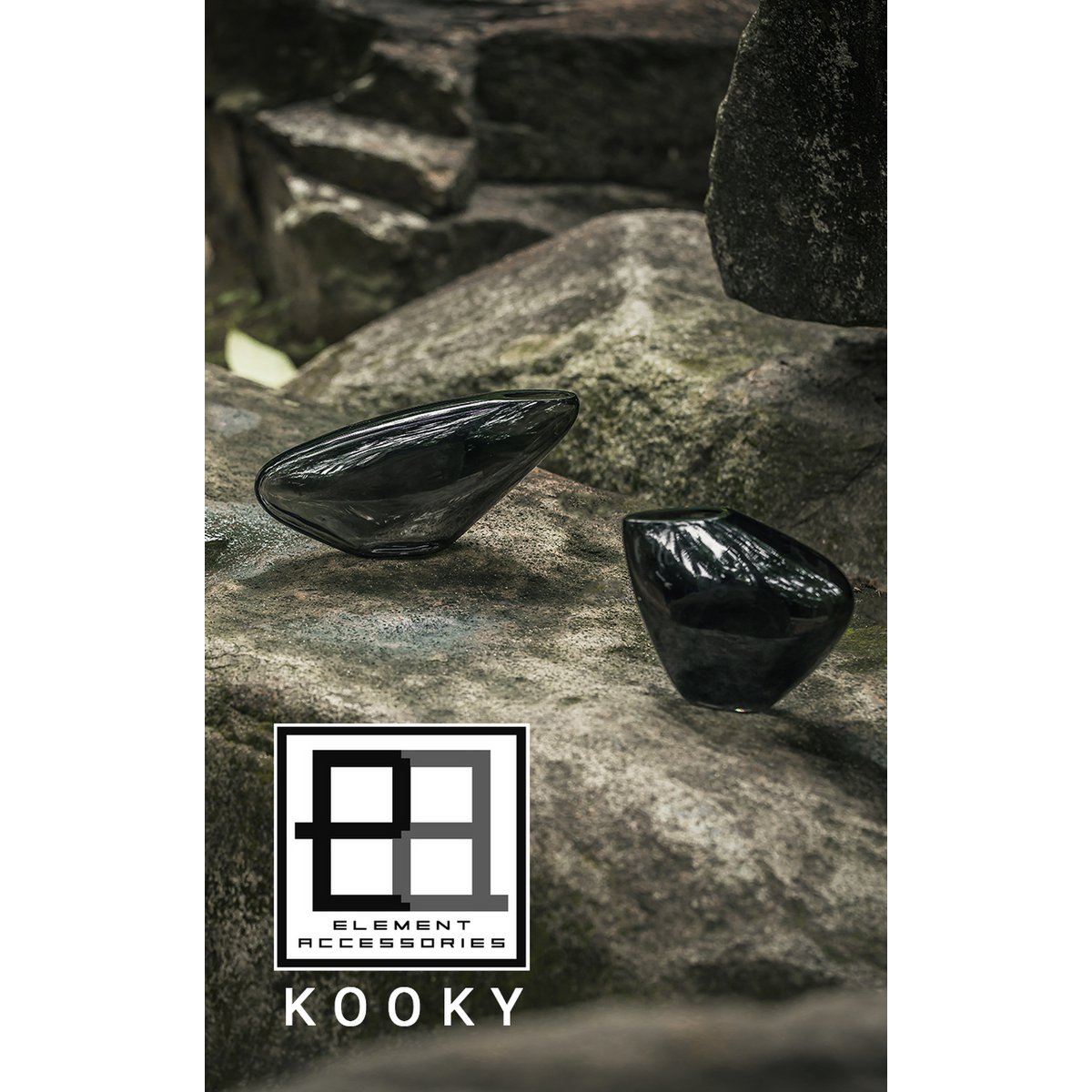 Element Accessories - Innovatieve designvaas, kiezelachtige organische vorm, KOOKY21GR
