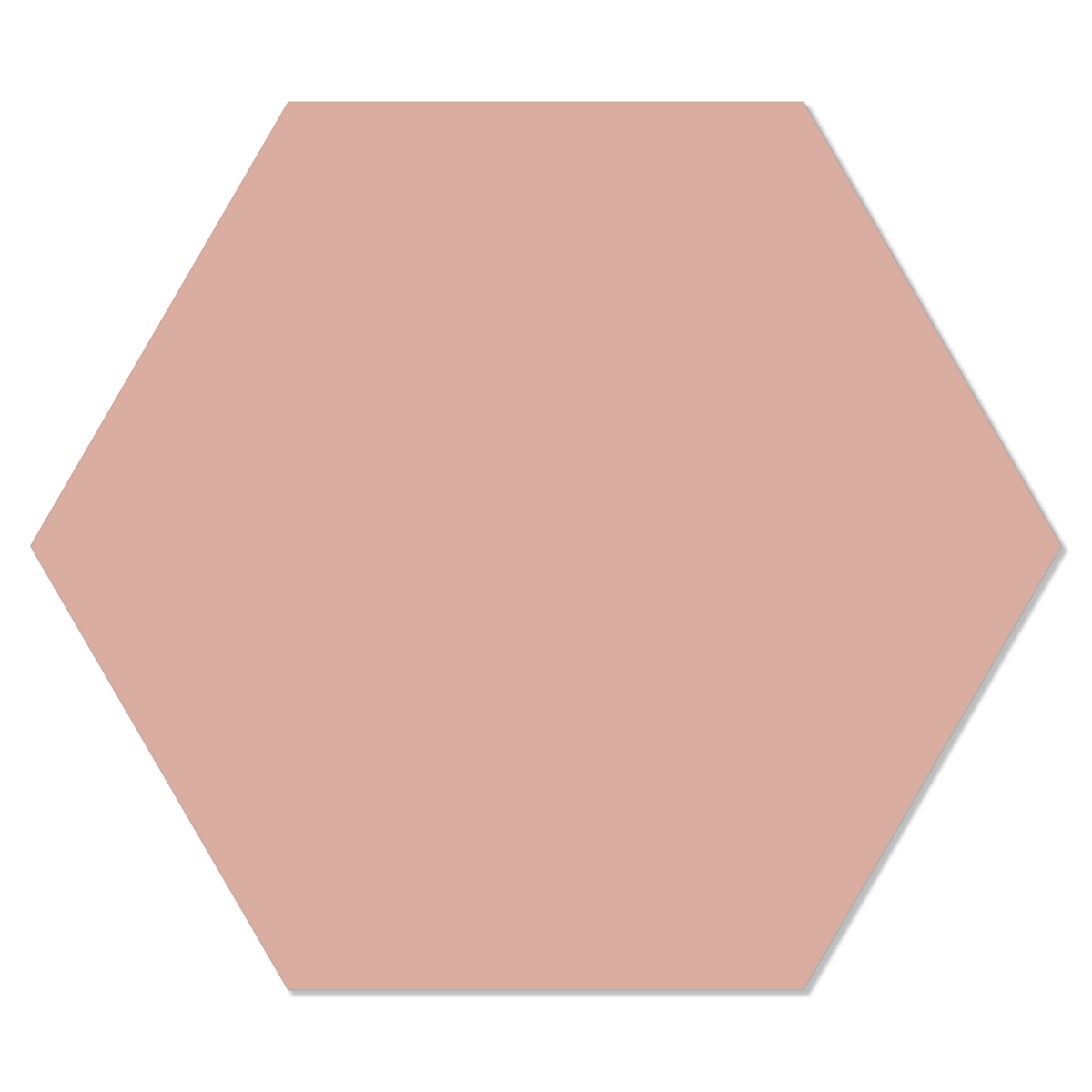 Label2X - Mur hexagonal uni saumon