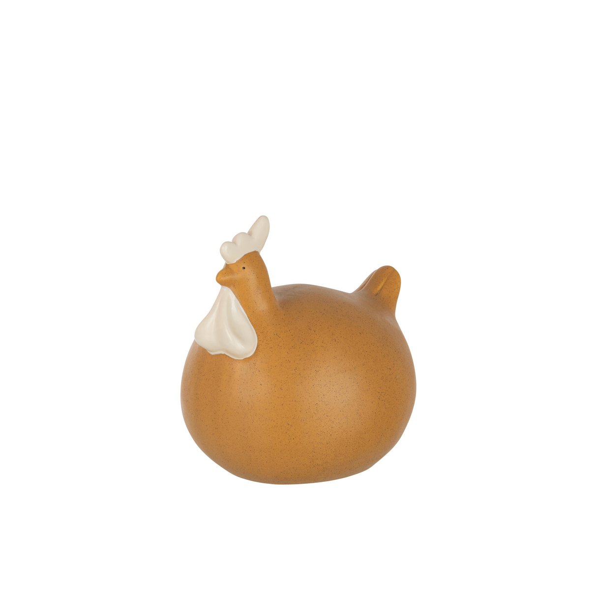 J-Line - Figurine Poulet - Céramique - Ocre - Grand