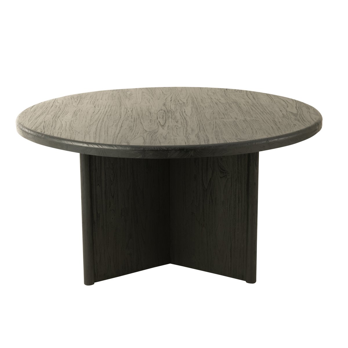 J-Line - Table à manger 'Teck' (Noir, Bois)