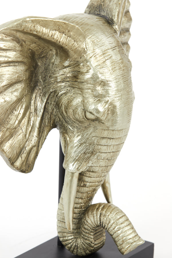 Light & Living - Decoratief beeld 'Elephant' (Maat M, Light Gold)