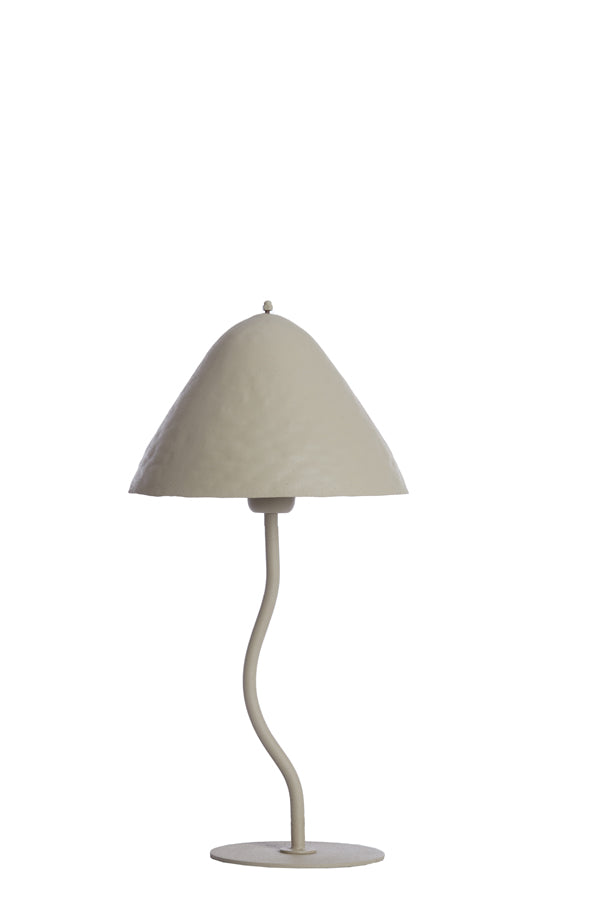 Light &amp; Living - Lampe de table 'Elimo' (Taille S, Gris Clair Mat)