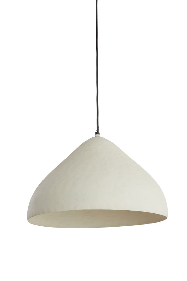 Light &amp; Living - Lampe à suspension 'Elimo' (Taille L, Crème Mat)