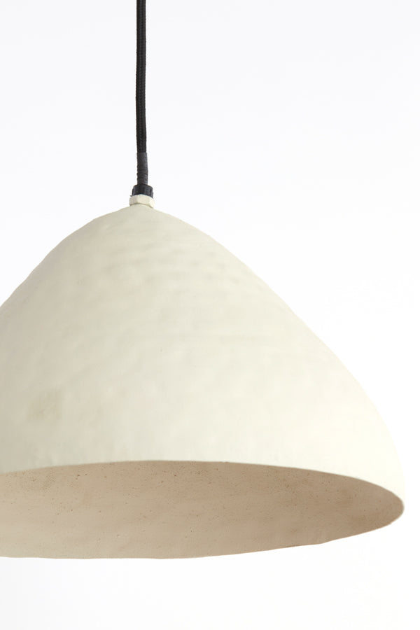 Light &amp; Living - Lampe à suspension 'Elimo' (Taille L, Crème Mat)