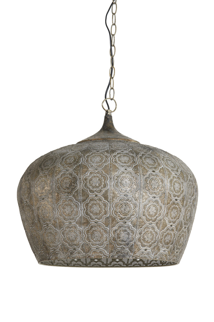 Light & Living - Hanglamp 'Emine' (Bruin & Goud)