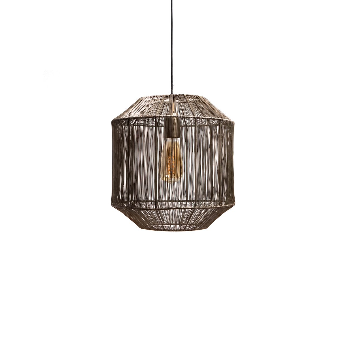 1304 Design - Hanglamp SENNA antiek brons Ø30x32cm