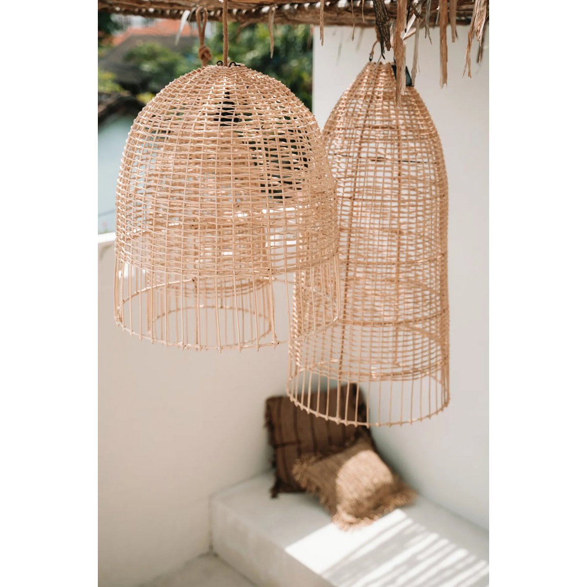 Bazar Bizar - Lampe suspendue 'Amalfi' (Naturel, M)