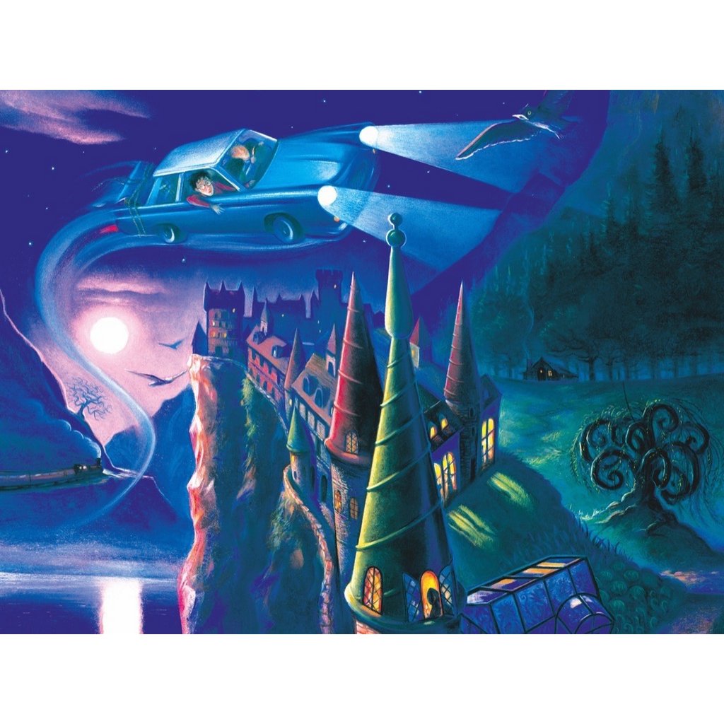 New York Puzzle Company - Puzzle „Reise nach Hogwarts“ (500 Teile)