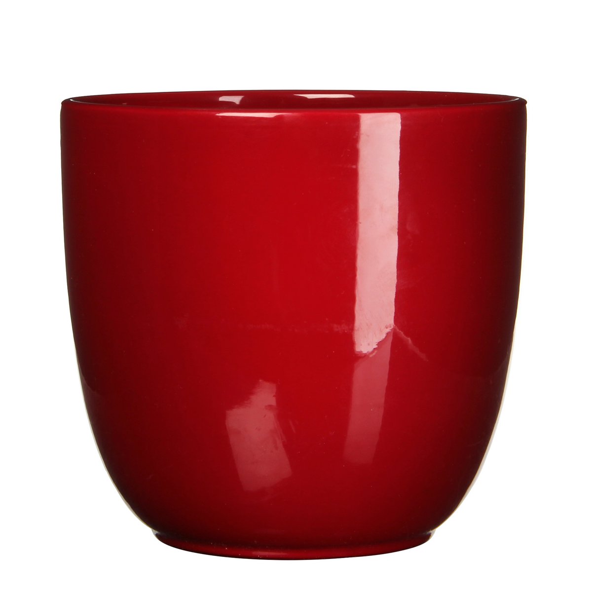 Mica Decorations - Pot de Fleurs Tusca - H31,5 x Ø35 cm - Rouge foncé