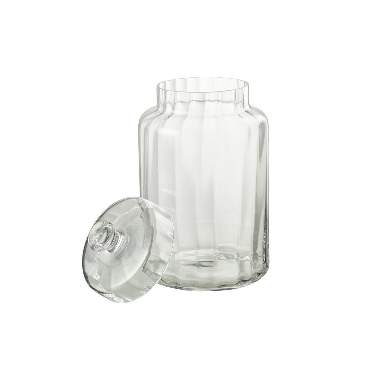 J-Line - Pot de conservation Elia Glass Transparent Large