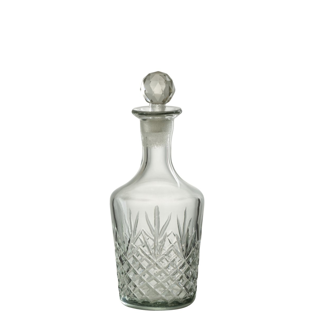 J-Line - Décoration Bouteille Faune - Verre - Transparent - Grand