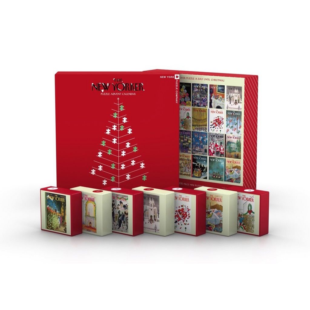 New York Puzzle Company - Puzzle „New Yorker Adventskalender“ (24 Mini-Puzzle)