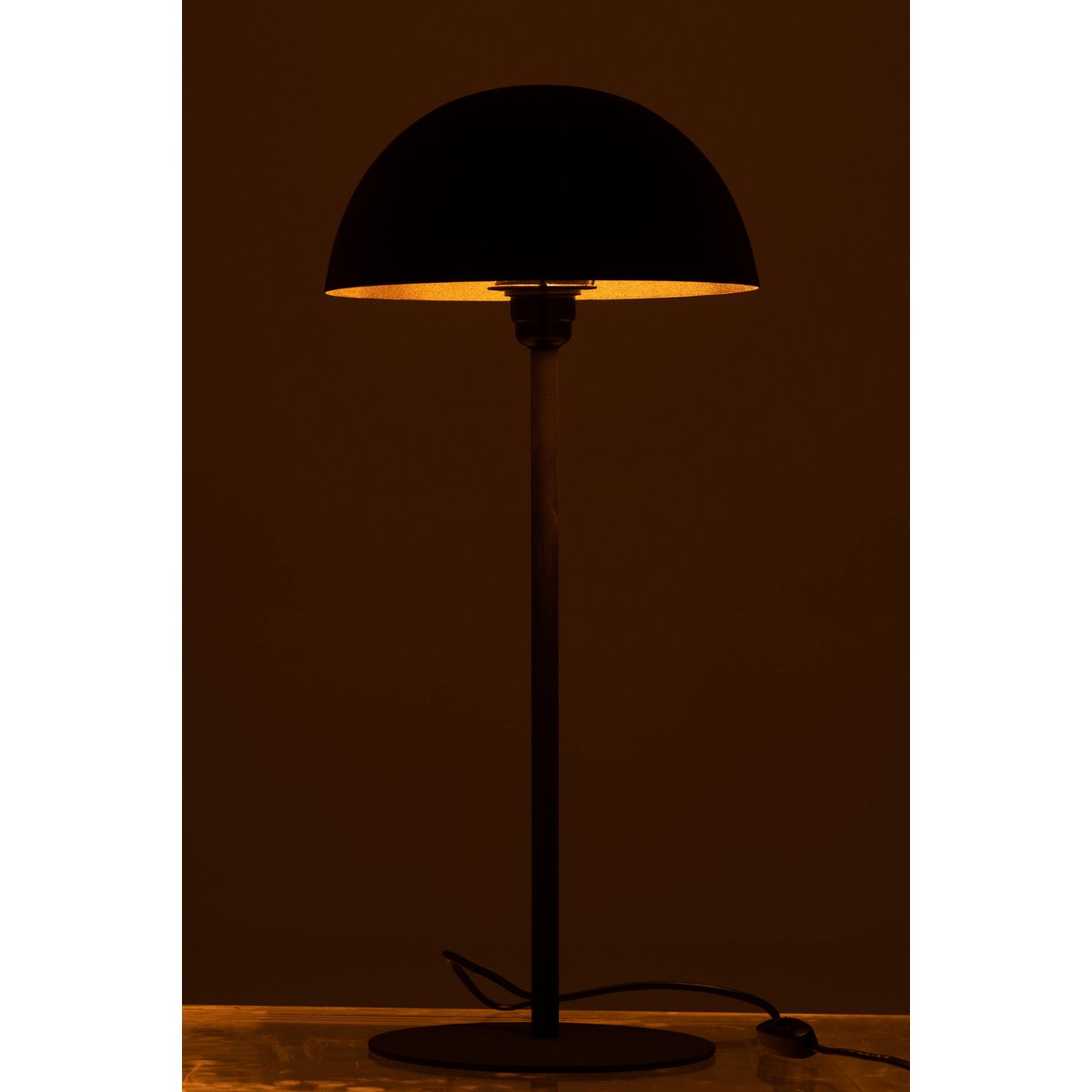 J-Line - Lampe de table 'Champignon' (Noir)
