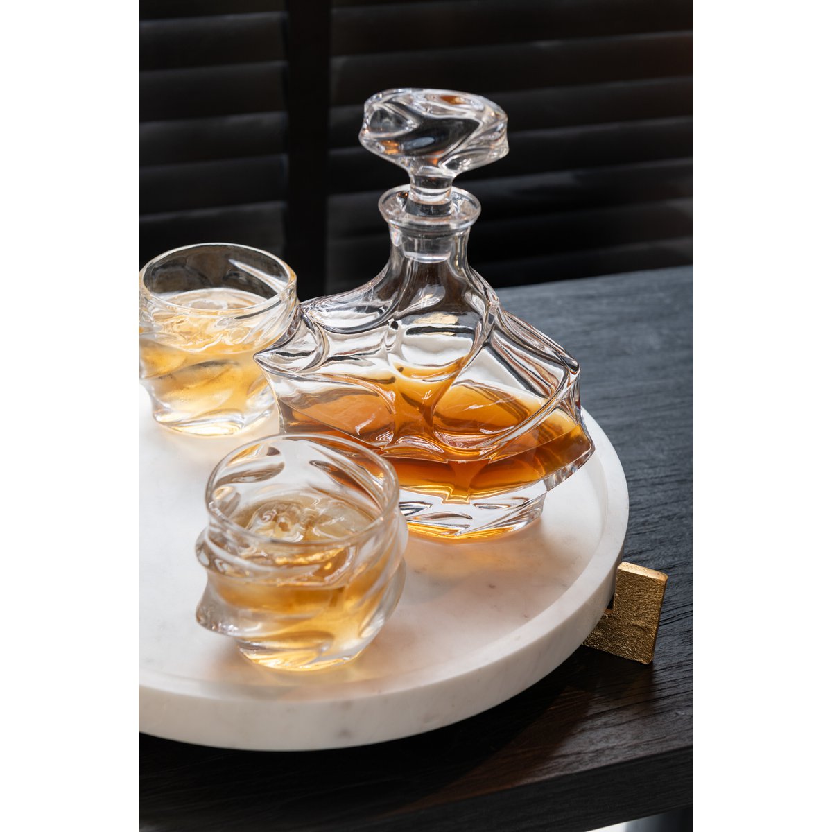 J-Line - Verre à Whisky Michigan - Transparent - Coffret cadeau