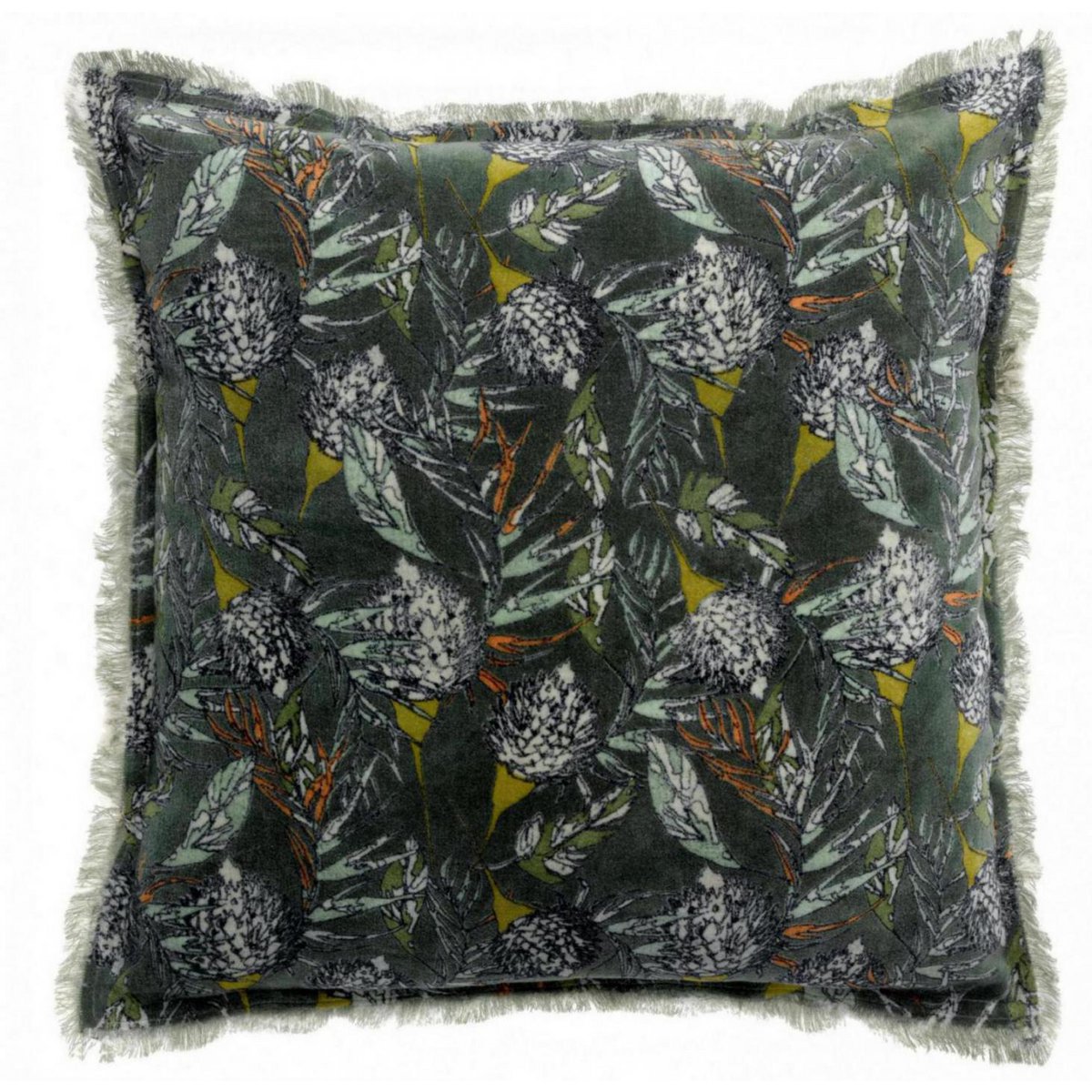 VIVARAISE - Coussin Niki velours Fougère 45 x 45