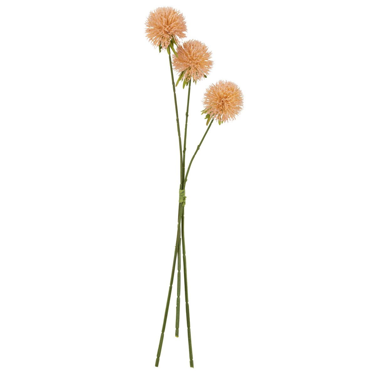 J-Line - Fleur Allium 3 Pièces Plastique Rose Pêche L