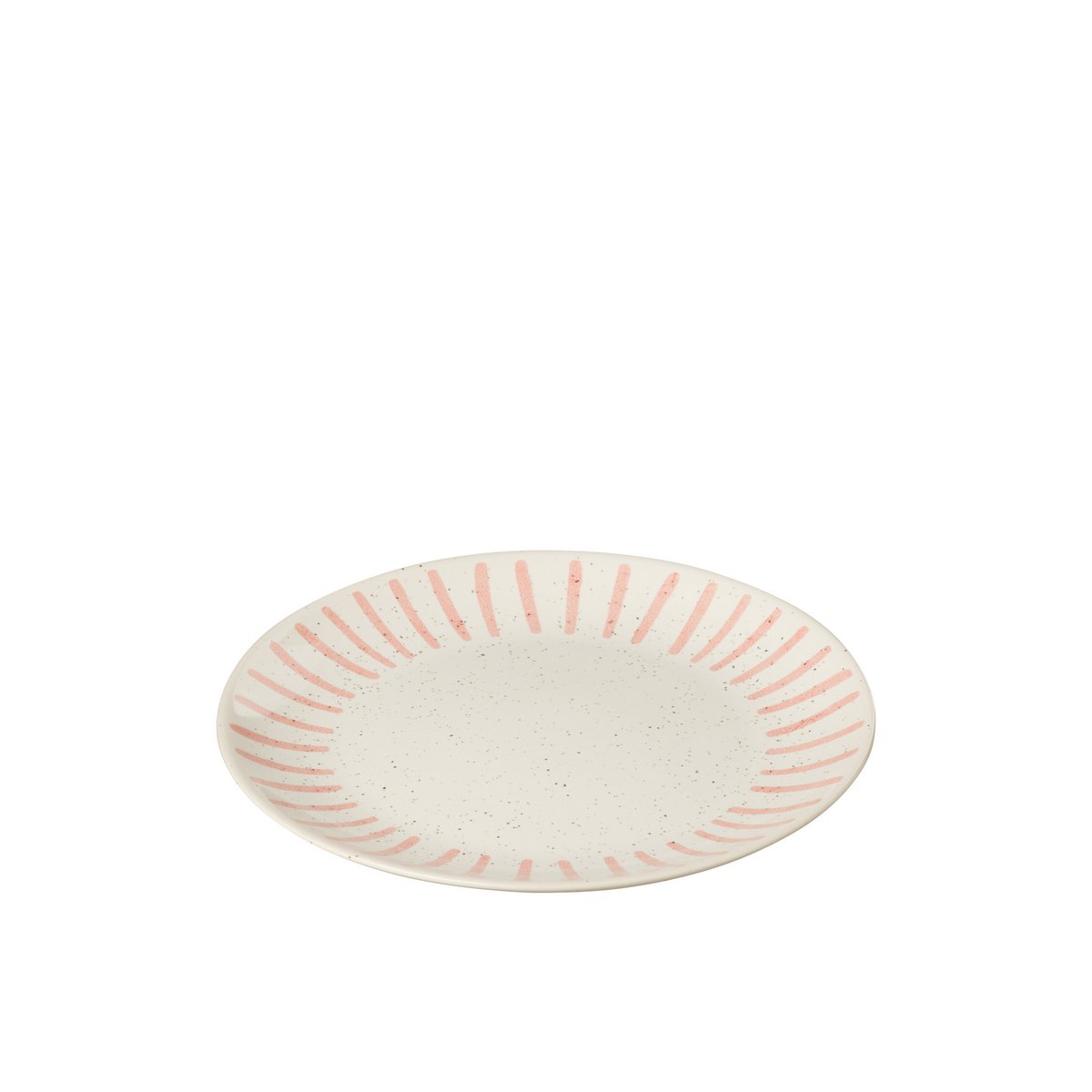 J-Line - Assiette Line - Porcelaine - Rose - Petit