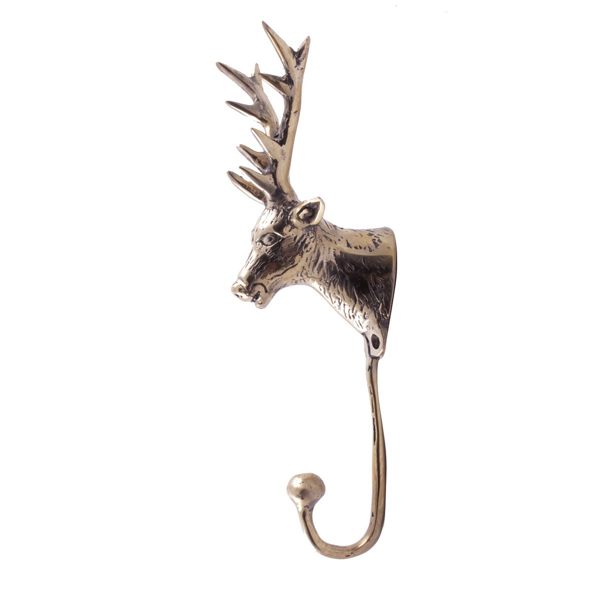 Pole to Pole - Brass Deer Hook (Set of 5)